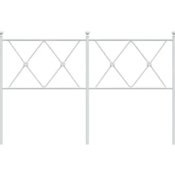Vidaxl Tête de lit de remplacement métal blanc 137 cm* Tête De Lit