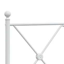 Vidaxl Tête de lit de remplacement métal blanc 137 cm* Tête De Lit