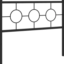 Tête de lit de remplacement métal noir 107 cm>Vidaxl New