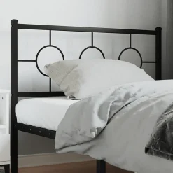 Tête de lit de remplacement métal noir 107 cm>Vidaxl New