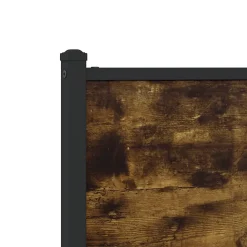 Vidaxl Tête de lit de remplacement chêne fumé 90 cm bois d'ingénierie et acier* Tête De Lit