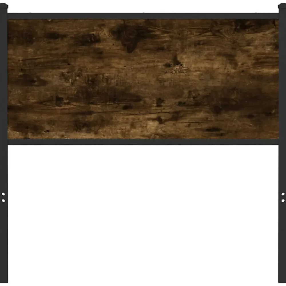 Vidaxl Tête de lit de remplacement chêne fumé 90 cm bois d'ingénierie et acier* Tête De Lit