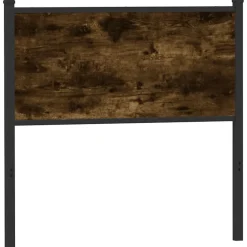 Vidaxl Tête de lit de remplacement chêne fumé 90 cm bois d'ingénierie et acier* Tête De Lit