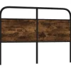 Tête de lit de remplacement chêne fumé 135 cm acier et bois d'ingénierie>Vidaxl Outlet