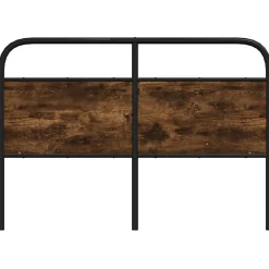 Tête de lit de remplacement chêne fumé 135 cm acier et bois d'ingénierie>Vidaxl Outlet