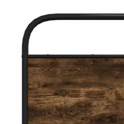 Tête de lit de remplacement chêne fumé 135 cm acier et bois d'ingénierie><noscript><img width=