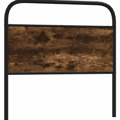 Vidaxl Tête de lit de remplacement chêne fumé 100 cm acier et bois d'ingénierie* Tête De Lit