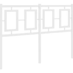 Tête de lit de remplacement métal blanc 120 cm><noscript><img width=