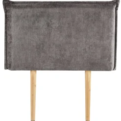 Idimex Tête de lit DELMO 90 sur pieds, en tissu - Gris* Tête De Lit