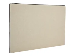 Vente-unique Tête de lit déhoussable 150 cm - Coton et lin - Beige et noir - CHESMA* Tête De Lit