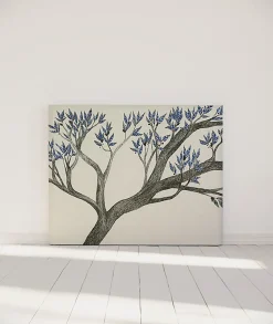 Bellecour Tête de lit déhoussable Arbre Bleu 140x110 cm* Tête De Lit