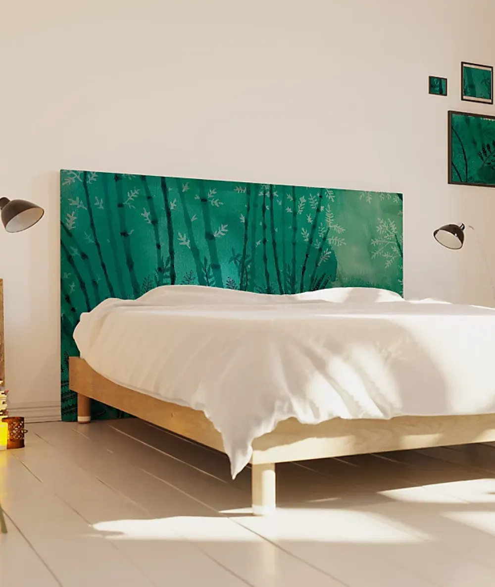 Bellecour Tête de lit déhoussable Forêt 160x110 cm* Tête De Lit
