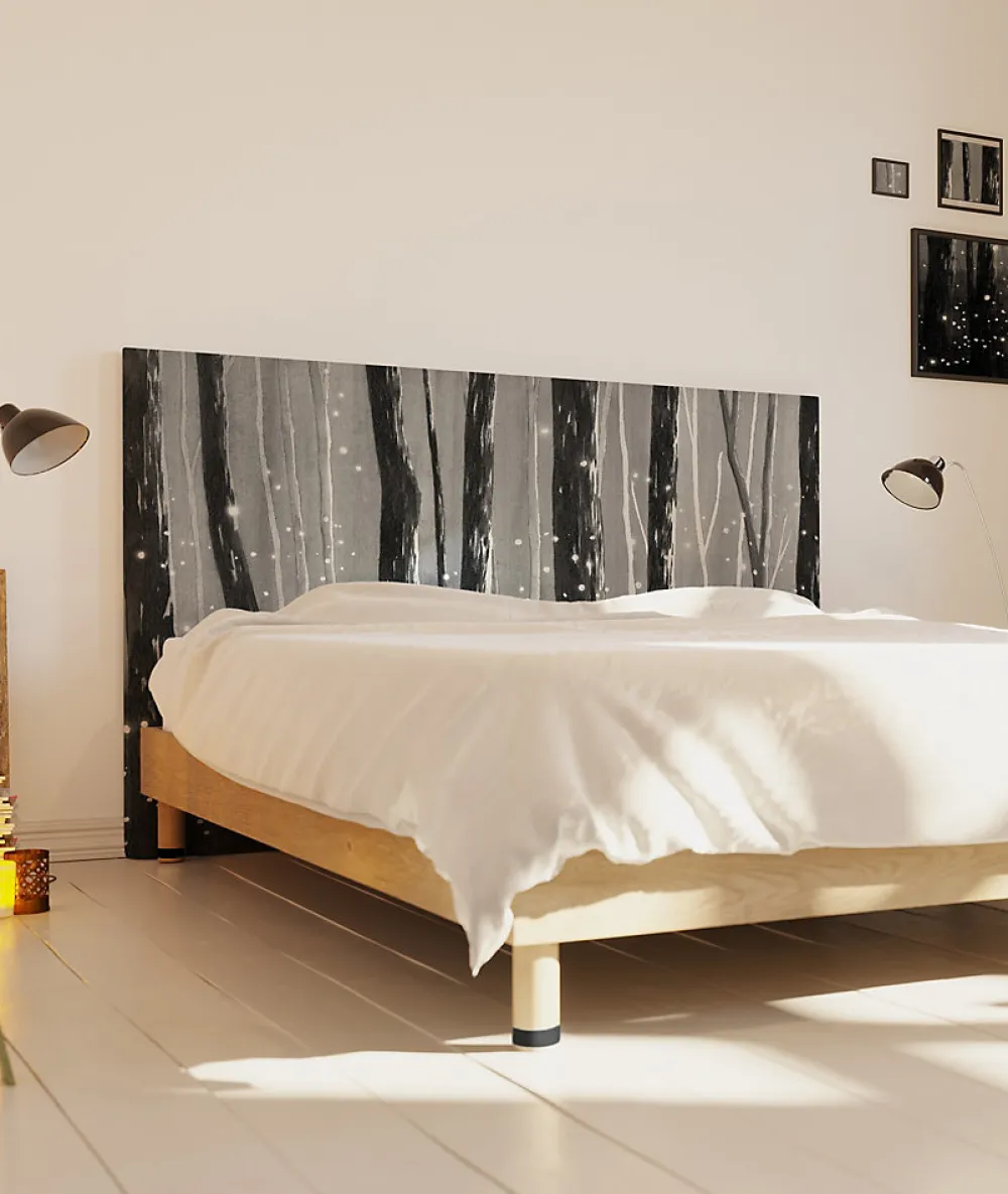 Tête de lit déhoussable Lucioles 140x110 cm Coloris Noir>Bellecour Outlet