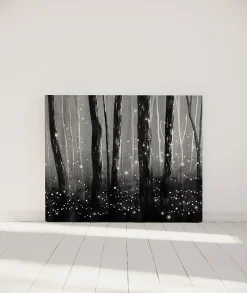Tête de lit déhoussable Lucioles 140x110 cm Coloris Noir><noscript><img width=