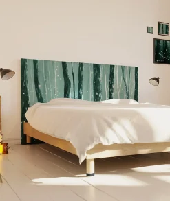 Bellecour Tête de lit déhoussable Lucioles 180x110 cm Coloris Vert* Tête De Lit