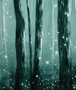 Bellecour Tête de lit déhoussable Lucioles 180x110 cm Coloris Vert* Tête De Lit