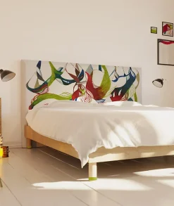 Bellecour Tête de lit déhoussable Ornement Floral 160x110 cm* Tête De Lit
