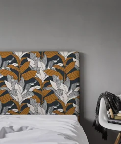 Tête de lit déhoussable Toni 160x110 cm Coloris Bleu><noscript><img width=