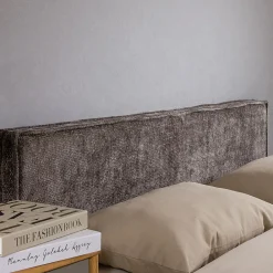 Idimex Tête de lit ELOWA 160 sur pieds, en tissu - Gris* Tête De Lit