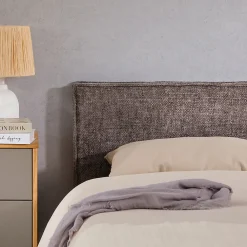 Idimex Tête de lit ELOWA 160 sur pieds, en tissu - Gris* Tête De Lit