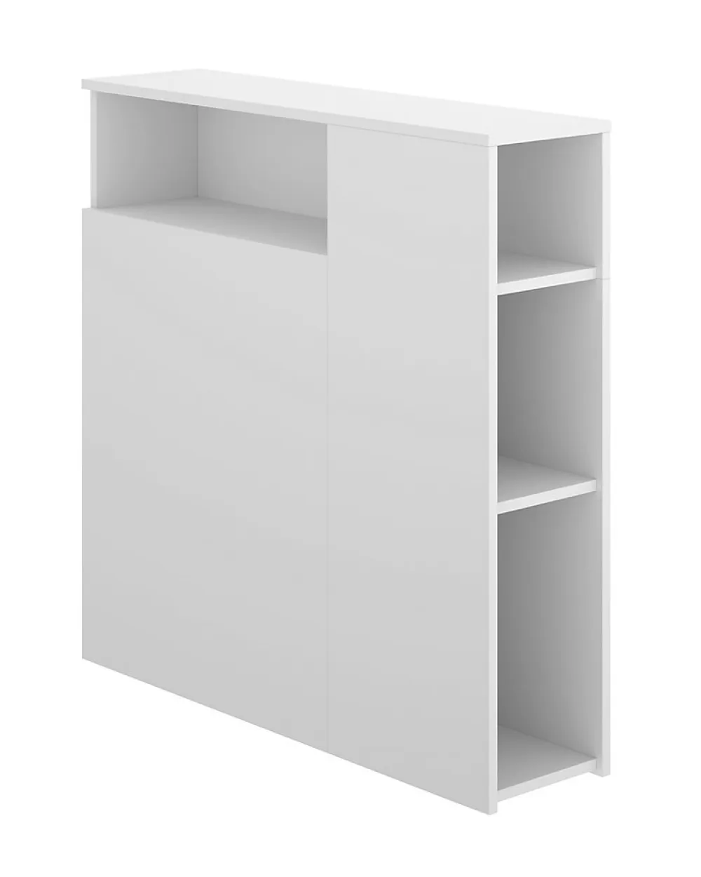 Tête de lit en bois coloris blanc - Longueur 97 x Profondeur 23,5 x Hauteur 95 cm>Pegane Online