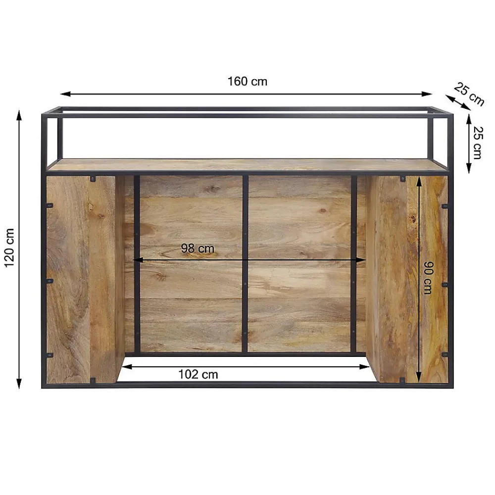 Tête de lit en bois de manguier 160 cm Armelle>Made In Meubles Discount