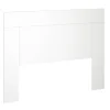 Tête de lit en bois et coton coloris blanc - Longueur 165 x Profondeur 2,5 x Hauteur 130 cm>Pegane Sale