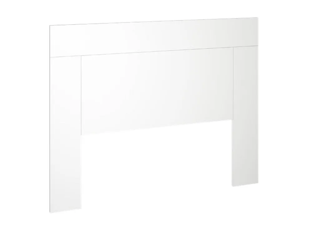 Tête de lit en bois et coton coloris blanc - Longueur 165 x Profondeur 2,5 x Hauteur 130 cm>Pegane Sale