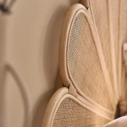 Tête de lit en rotin et cannage 160 cm><noscript><img width=