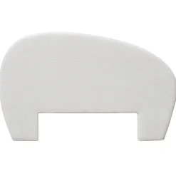 Tête de lit en tissu blanc l. 195 cm Lena><noscript><img width=