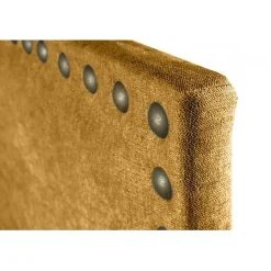 Tête de lit en tissu jaune Lirio 90><noscript><img width=