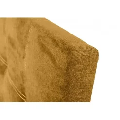 Tête de lit en tissu jaune Iris 90><noscript><img width=