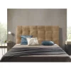 Tête de lit en tissu marron Iris 130>Eccox
