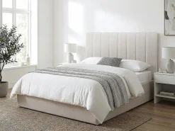 Tête de lit en tissu texturé "Val Thorens" Beige 160 cm>Habitat Et Jardin New