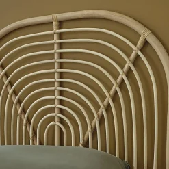Berah Getah Tête de lit enfant arrondie en rotin 90 cm* Tête De Lit