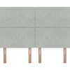 Vidaxl Tête de lit Gris clair 160 cm Velours* Tête De Lit