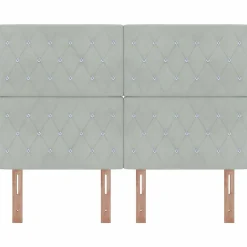 Vidaxl Tête de lit Gris clair 160 cm Velours* Tête De Lit