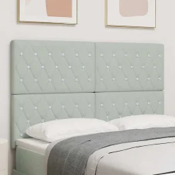 Vidaxl Tête de lit Gris clair 160 cm Velours* Tête De Lit