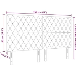 Vidaxl Tête de lit Gris clair 160 cm Velours* Tête De Lit