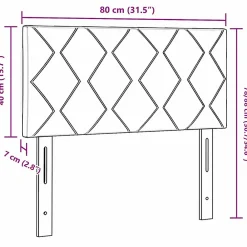 Vidaxl Tête de lit Gris clair 80 cm tissu* Tête De Lit