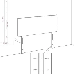 Vidaxl Tête de lit Gris clair 180 cm Velours* Tête De Lit