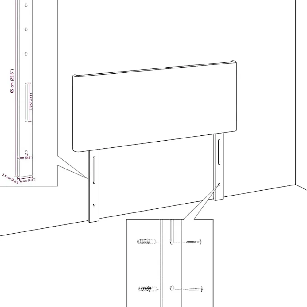 Vidaxl Tête de lit Gris clair 180 cm Velours* Tête De Lit