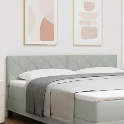 Vidaxl Tête de lit Gris clair 180 cm Velours* Tête De Lit