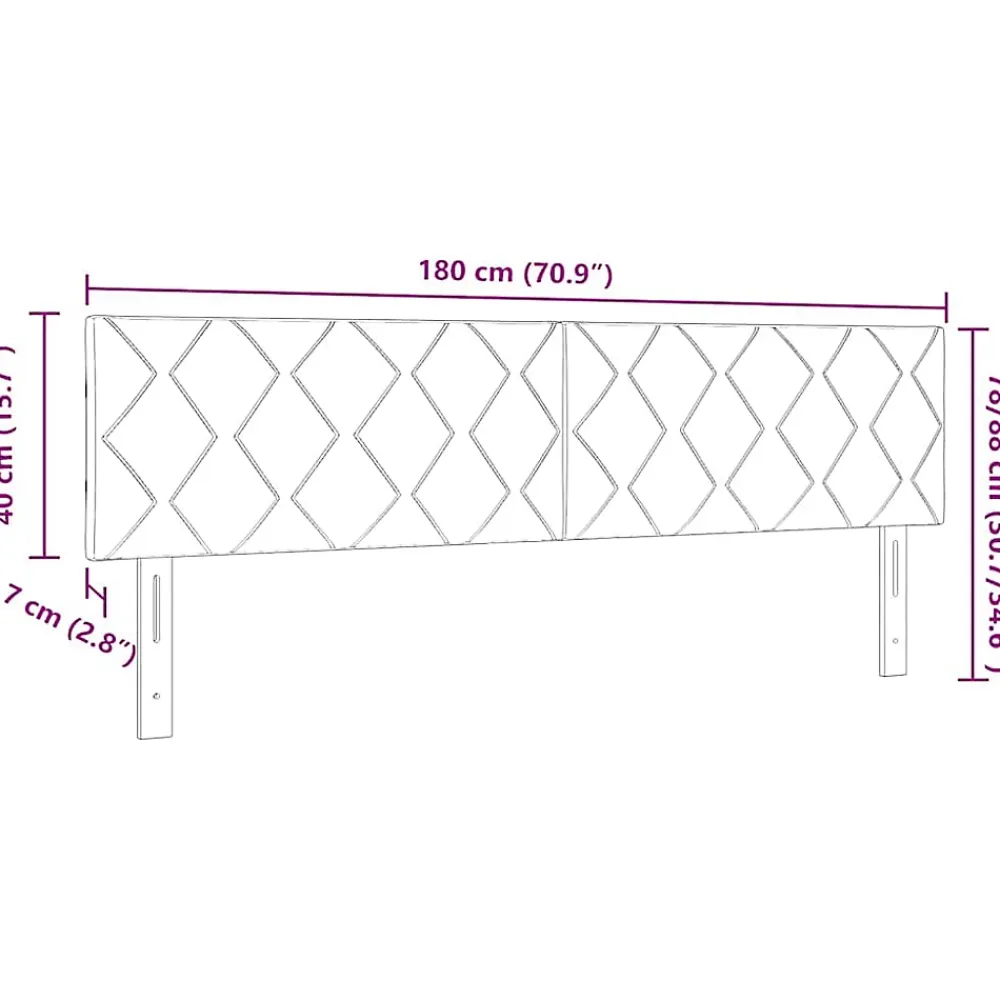 Vidaxl Tête de lit Gris clair 180 cm Velours* Tête De Lit