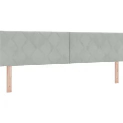 Vidaxl Tête de lit Gris clair 180 cm Velours* Tête De Lit