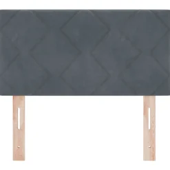 Tête de lit Gris foncé 80 cm Velours><noscript><img width=