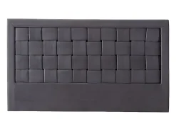 Vente-unique Tête de lit JENNA - 160 cm - Velours - Gris foncé* Tête De Lit