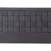 Tête de lit JENNA - 140 cm - Velours - Gris foncé>Vente-unique Best