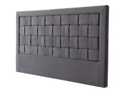 Tête de lit JENNA - 140 cm - Velours - Gris foncé>Vente-unique Best