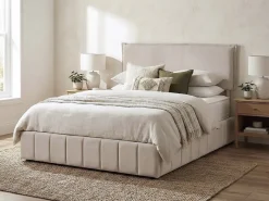 Tête de lit "Jessica" en lin 140 cm Beige>Habitat Et Jardin Outlet